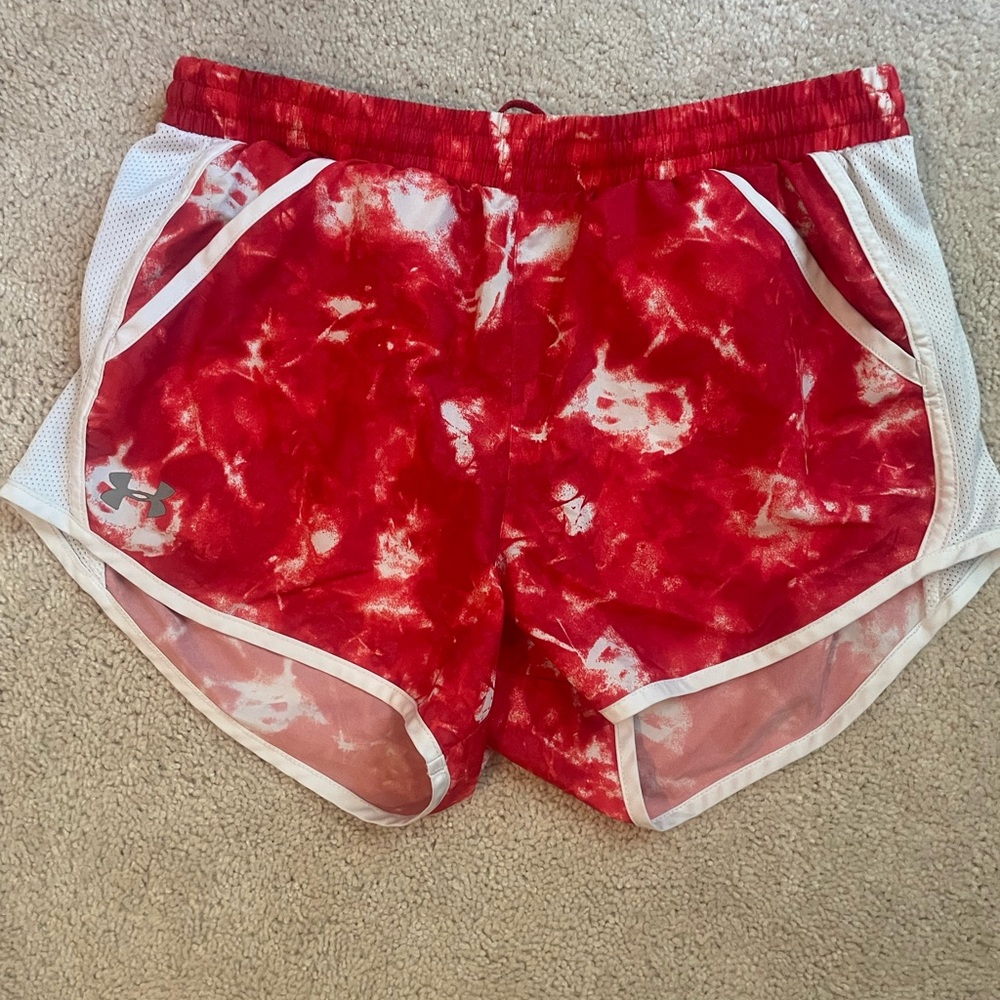 Red Under Armour Running Shorts
